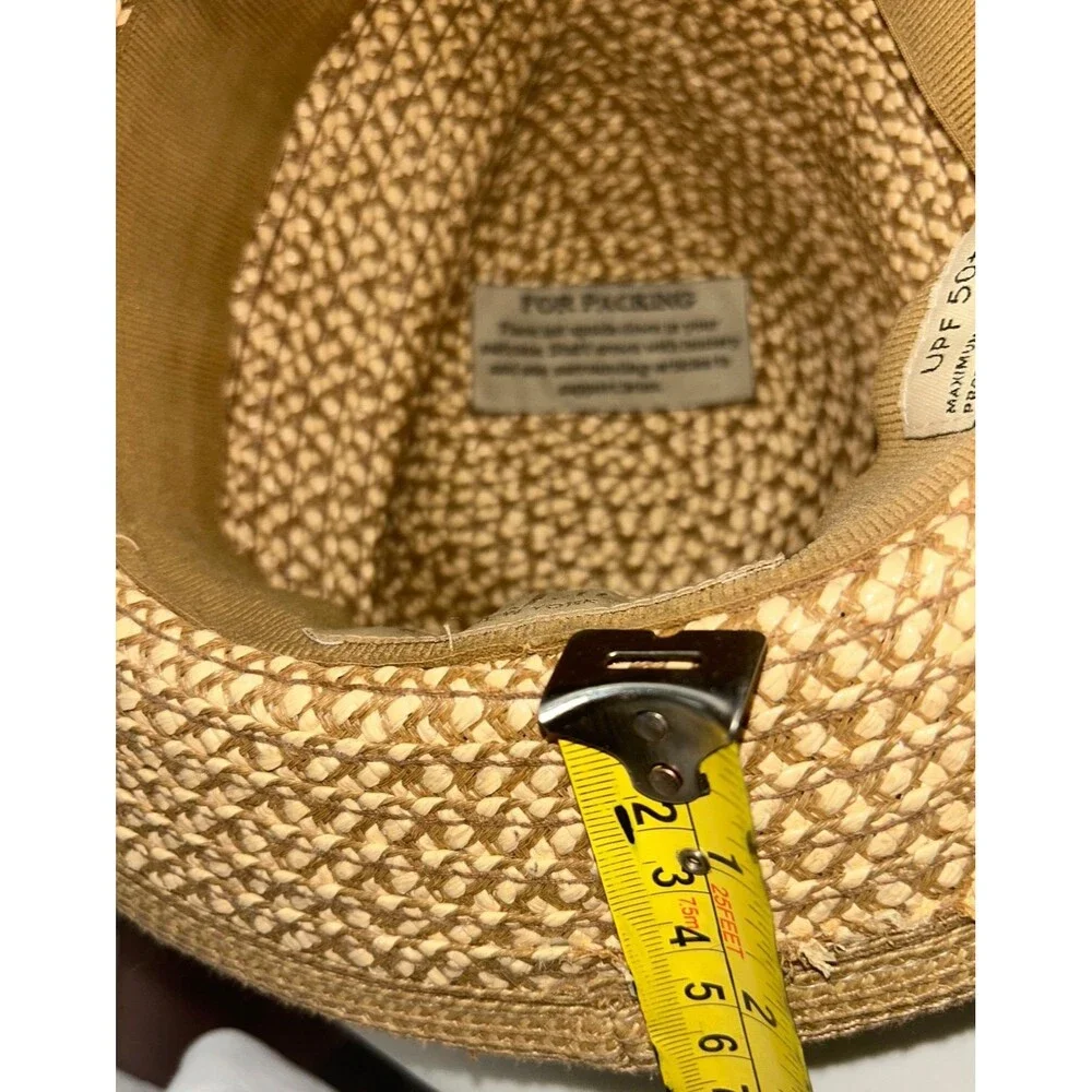Eric Javits Women’s Squishee Fedora Hat Straw Packable UPF 50+ - Picture 9 of 9